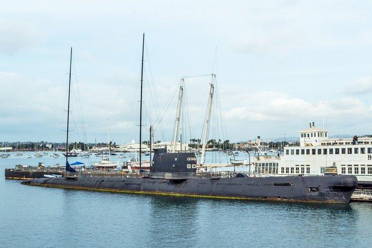 Submarino en el Museo Marítimo de San Diego