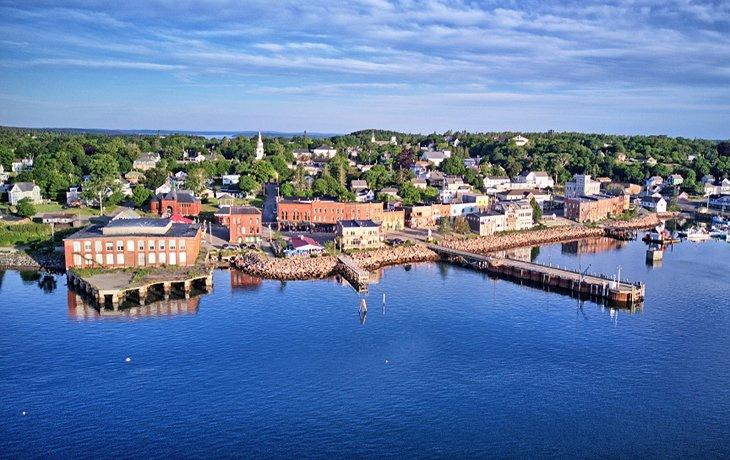 Vista aérea de Eastport, Maine