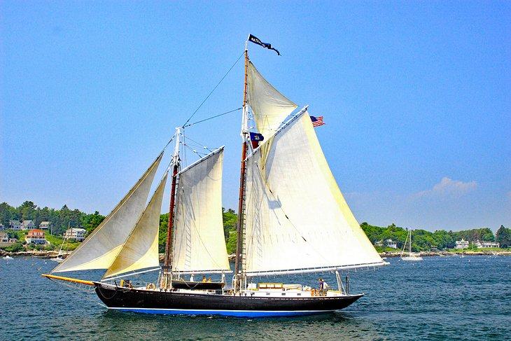 Windjammer en Boothbay Harbor