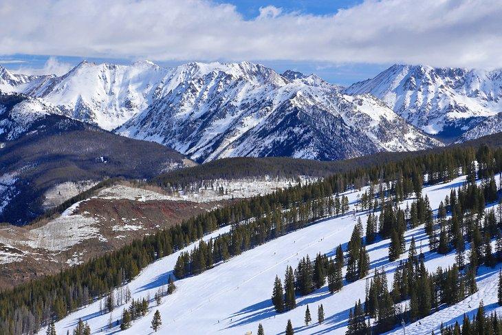 Las pendientes de esquí de Vail