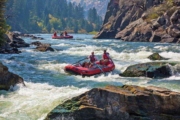 Rafting in der Bear Trap Canyon Wilderness