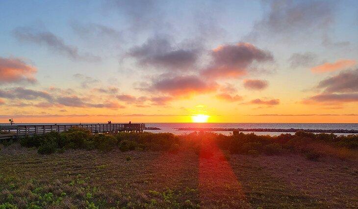 Atardecer en Springer's Point en Ocracoke