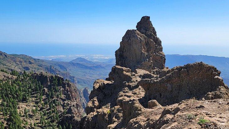 Vista desde el mirador en el Pico de las Nieves