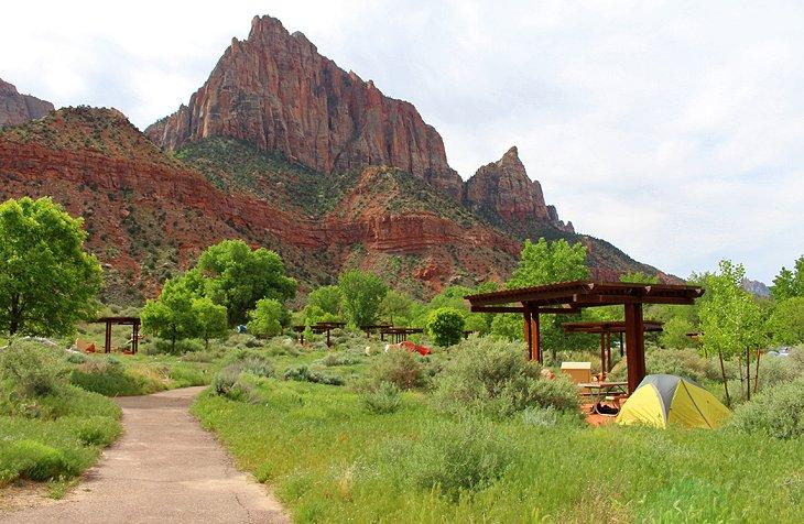 Terrain de Camping Watchman au Parc National de Zion