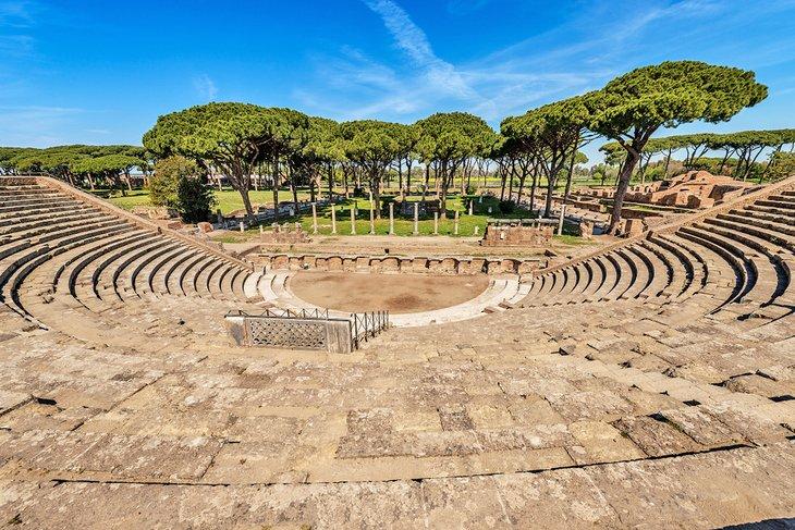 El teatro de Ostia Antica