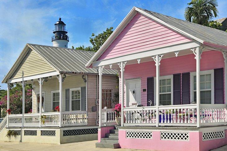 Cabañas coloridas en Key West