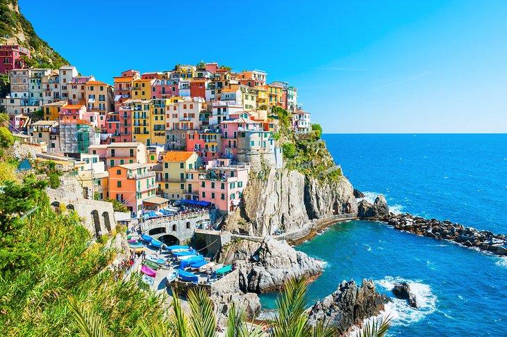 Vue colorée de Manarola, Cinque Terre