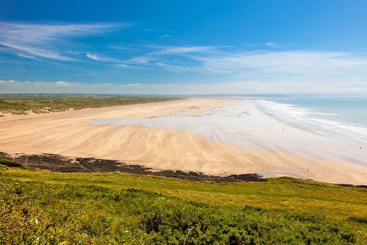 Blick über Saunton Sands