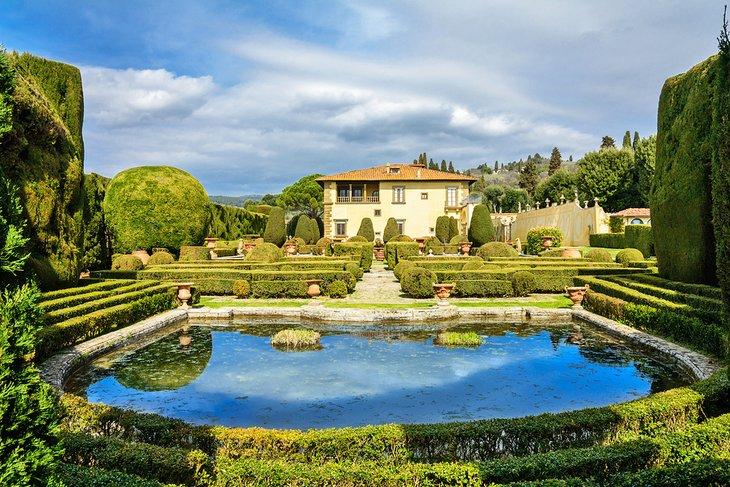 Villa Gamberaia, una de las tres villas Medici cerca de Florencia