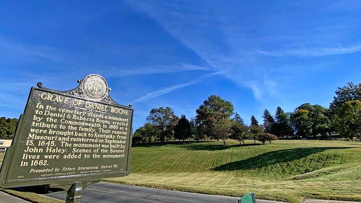 Lugar de entierro de Daniel Boone
