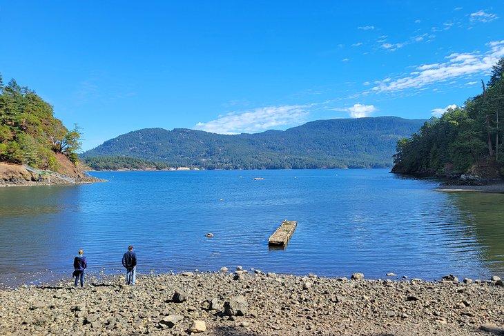 Blick auf Orcas Island von Sucia Island