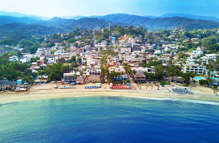Vue aérienne de Sayulita