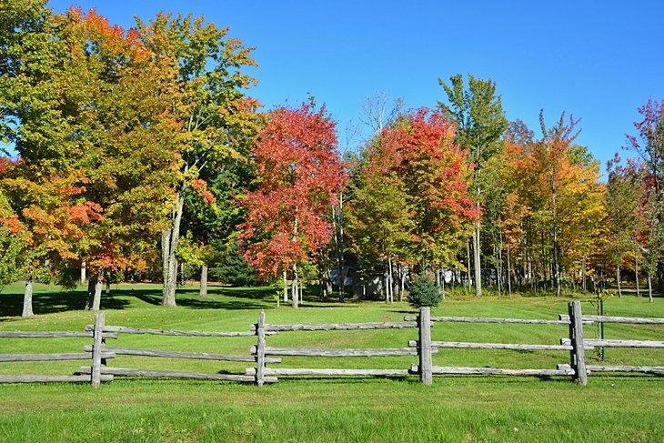 Bromont Landschaft im Herbst