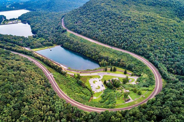 Curva Horseshoe en Altoona, PA
