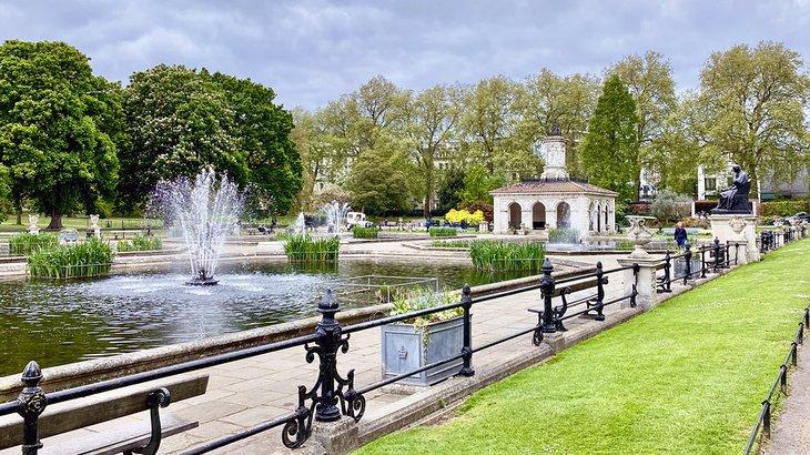 Jardin italien dans les jardins de Kensington