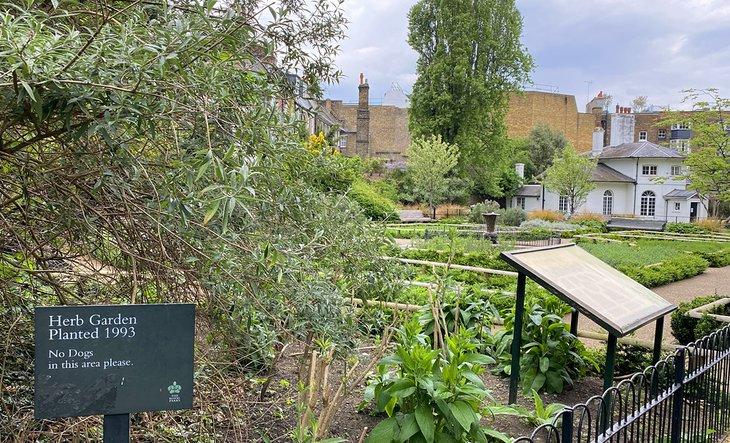 Jardin des herbes du parc royal de Greenwich