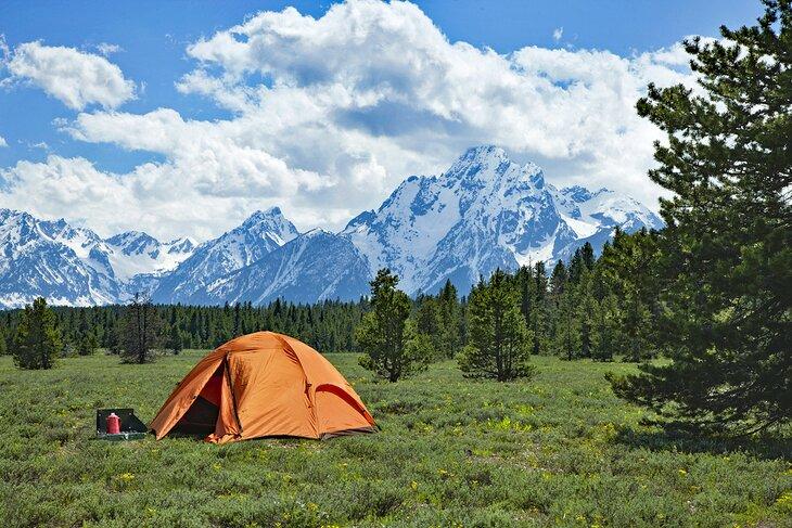 Tienda en el Parque Nacional Grand Teton