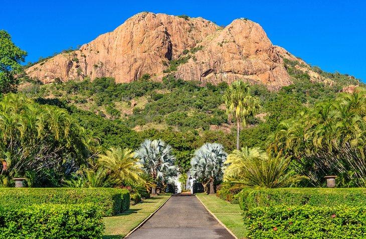 Una vista de Castle Hill desde los Jardines de la Reina
