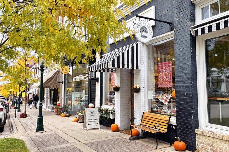 Historisches Gaslight-Viertel im Stadtzentrum von Petoskey