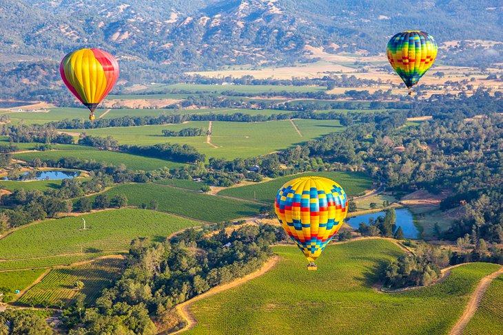 Globos sobre el Valle de Napa