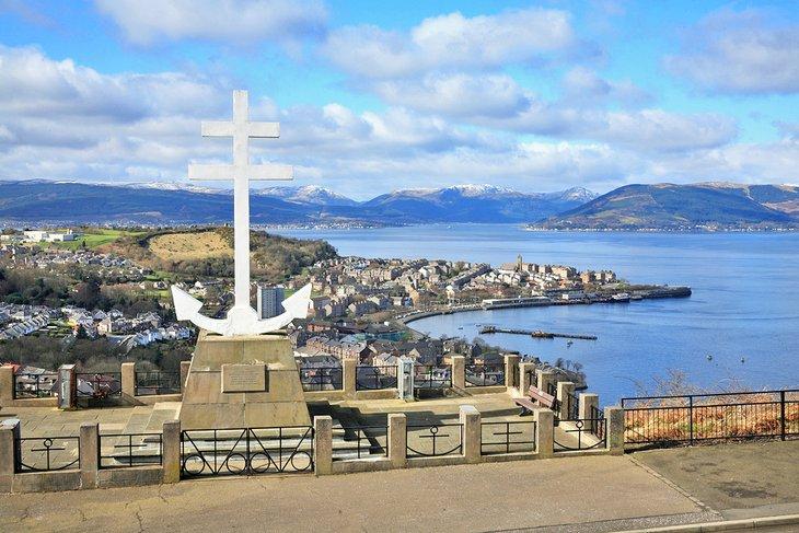 Vista de Greenock desde Lyle Hill