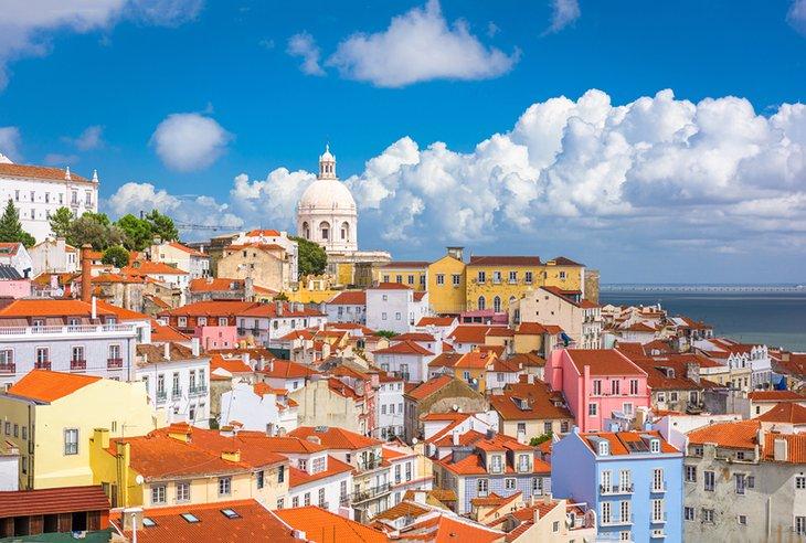 Vista del barrio Alfama, Lisboa