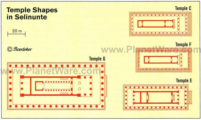 Formes des Temples à Sélinonte