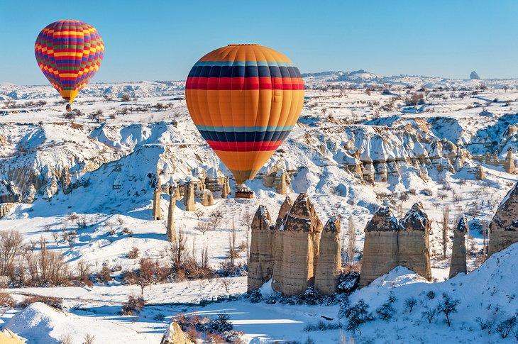 Vuelo en invierno en Capadocia