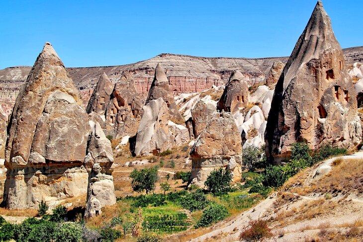 Montañas con forma de hongo en Capadocia