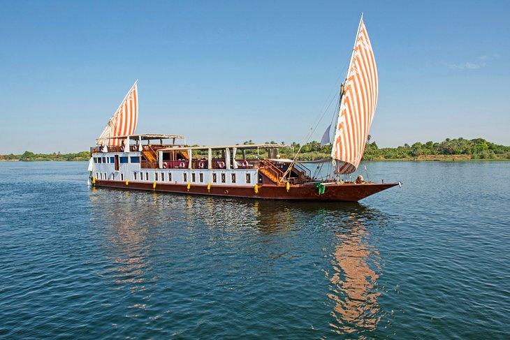 Dahabiya-Boot auf dem Nil
