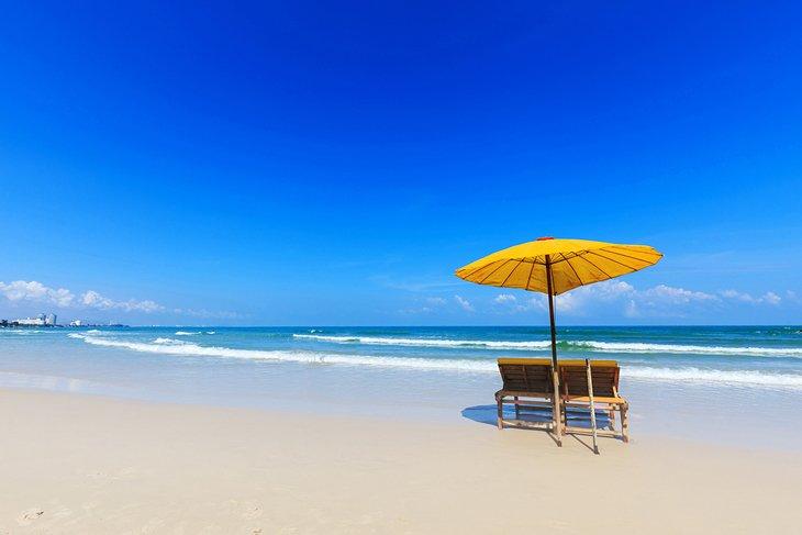 Hermosa playa en Hua Hin