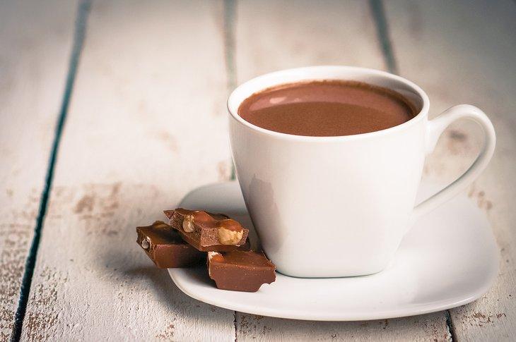Taza de chocolate caliente