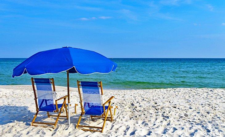 Schöner Strand der Gulf Shores