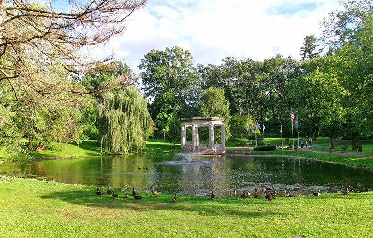 Congress Park en Saratoga Springs