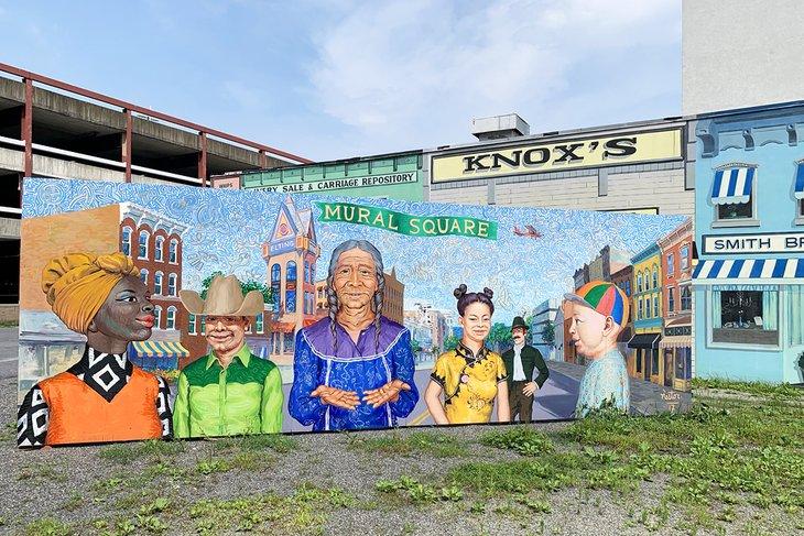 Una exhibición vibrante en Mural Square