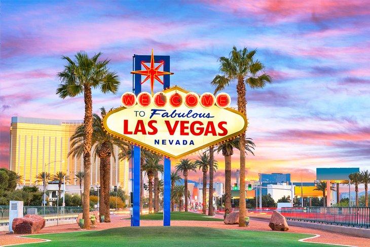 Bienvenido a Las Vegas, cartel en Las Vegas, Nevada