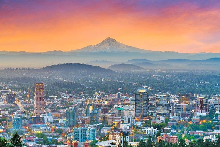 Amanecer sobre Portland, OR