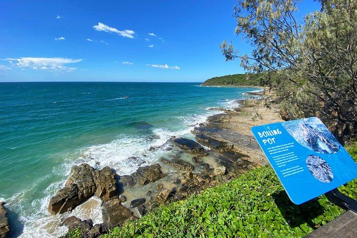 Vista de Boiling Pot, desde un sendero en el Parque Nacional Noosa