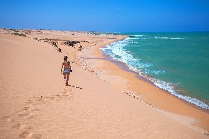 Dunas de Taroa cerca de Punta Gallina