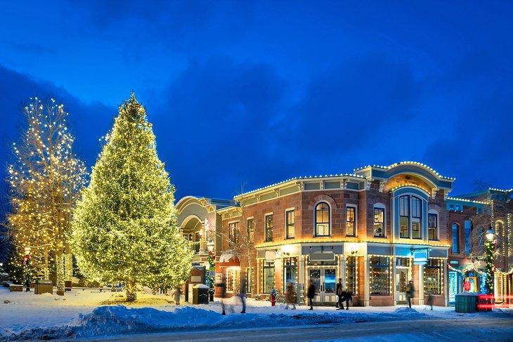 Main Street por la noche en Breckenridge
