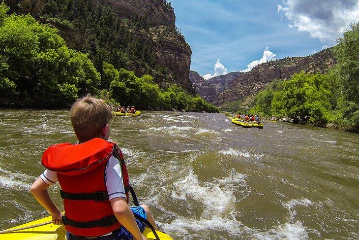 Rafting en aguas bravas a través del Cañón de Glenwood