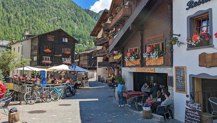 Escena de verano en Zermatt