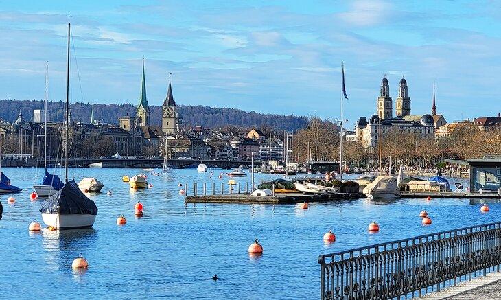 Un día temprano de primavera en Zúrich