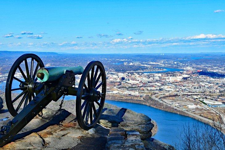 Vista sobre Chattanooga desde Lookout Mountain
