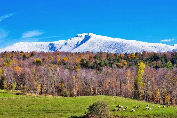 Mont Mansfield cubierto de nieve