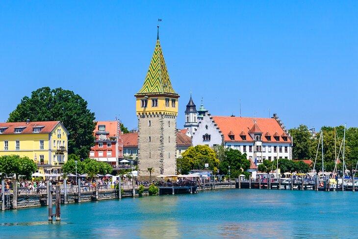 Puerto en Lindau, Lago de Constanza