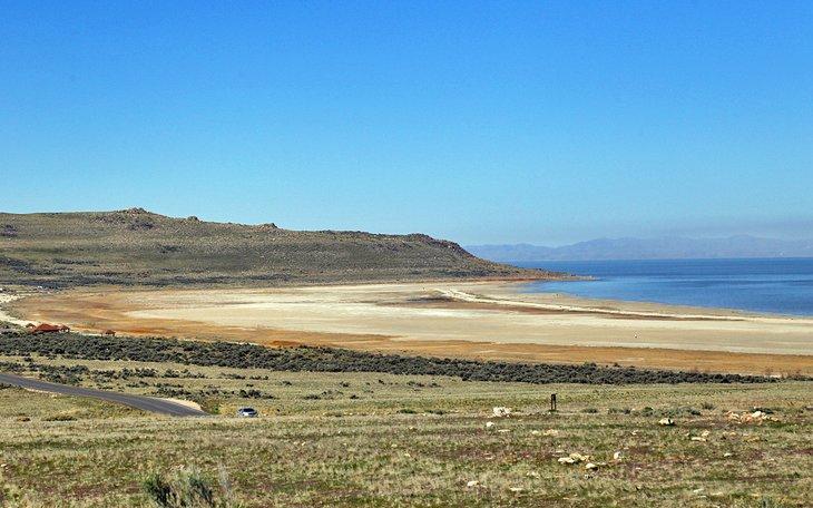 Bridger Bay Beach, Parque Estatal Antelope Island