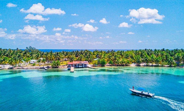 Toma aérea de South Water Caye
