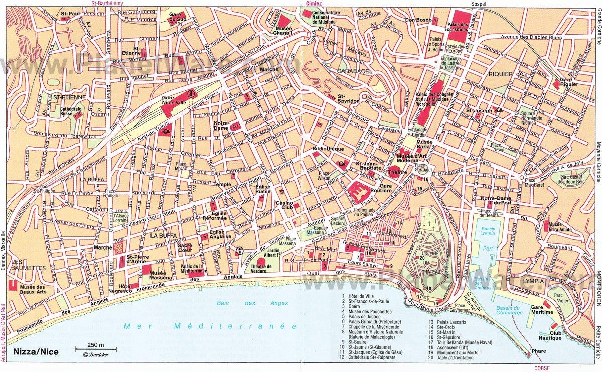 Touristische Attraktionen in Nizza