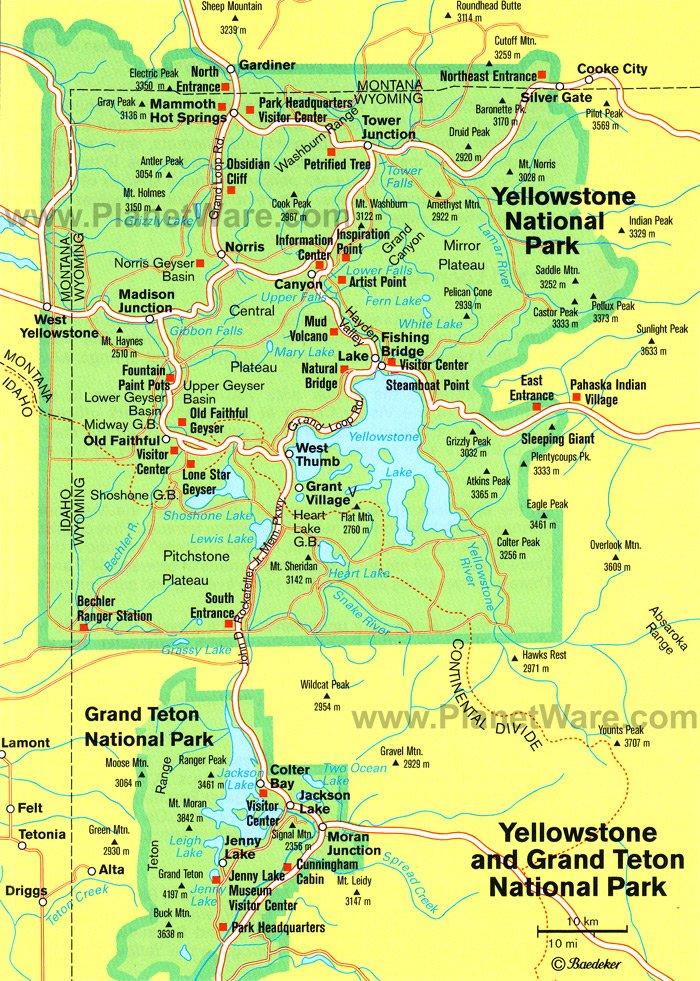 Visitar el Parque Nacional Yellowstone: Atracciones